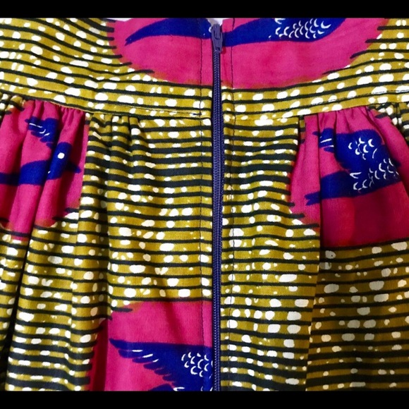 African Print circle skirt - Picture 2 of 3